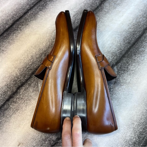 Salvatore Ferragamo Tramezza Backer Ambre Calf Leather Loafer - Picture 4 of 11